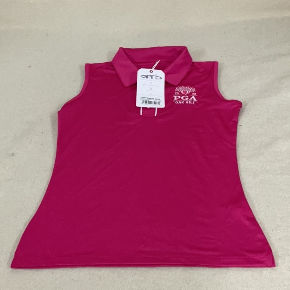 NWT girls GARB PGA oak hill sleeveless polo shirt